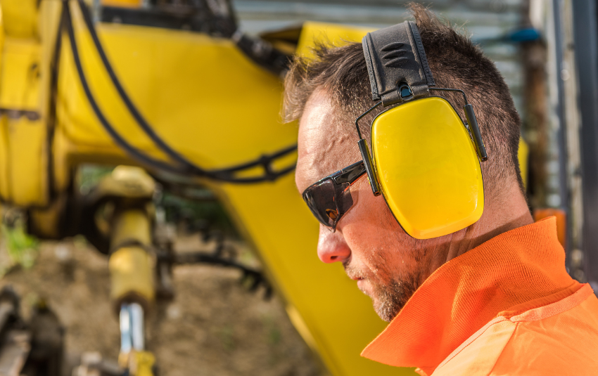 casco protección auditiva