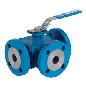 Válvula de bola ECON 7281 Acero Carbono 3 vías Brida PN16/40
