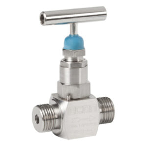 Válvula de aguja ECON 229 Acero inoxidable Palanca en T Rosca externa (BSPP)